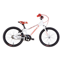 Rower AL 16" Formula SLIM  rama-8.5" biały z czerwonym 2024