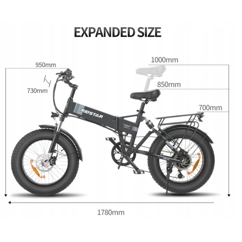 Rower elektryczny Ridstar H20