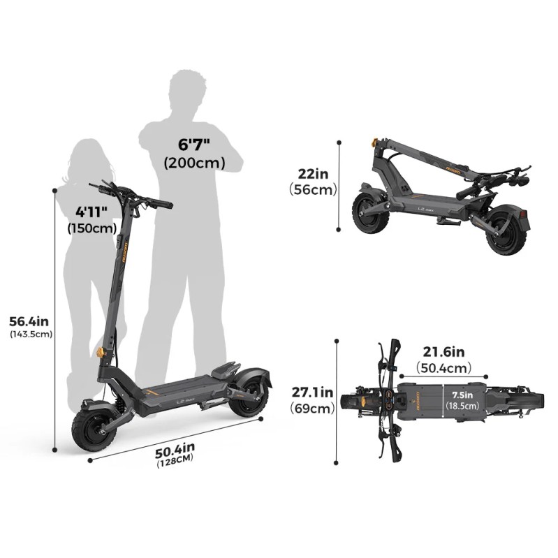 Hulajnoga elektryczna Ausom L2 Max Dual Motor