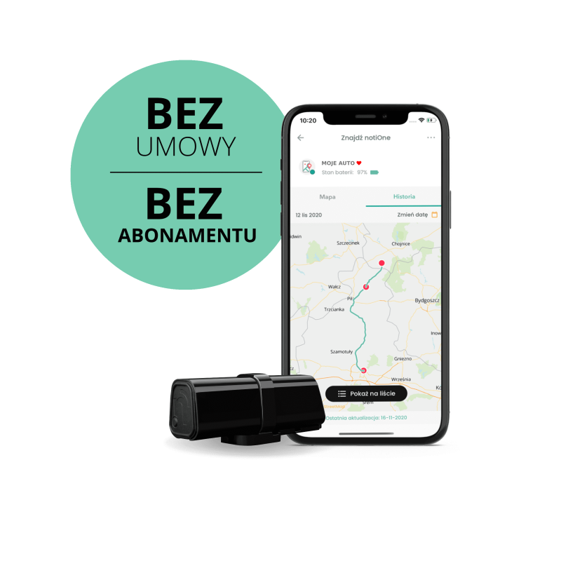 Lokalizator notiOne GPS PLUS z Alertem Antykradzieżowym