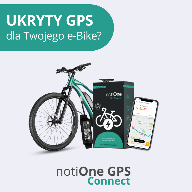 Lokalizator do rowerów elektrycznych notiOne GPS connect