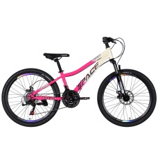 Велосипед ST 24" Formula SPACE AURORA DD FR рама-12" біло-рожевий 2026