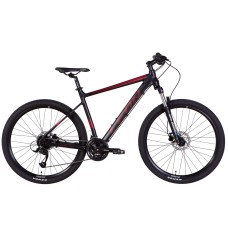 Велосипед AL 27.5" Leon XC-80 AM Hydraulic lock out HDD рама-20" чорний з червоним (м) 2022