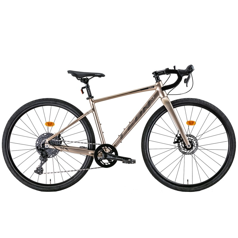 Rower AL 28" Leon GR-80 DD rama-M beżowy z szarym 2022
