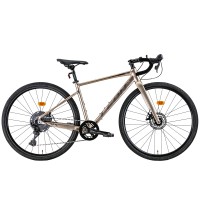 Rower AL 28" Leon GR-80 DD rama-S beżowy z szarym 2022, 19