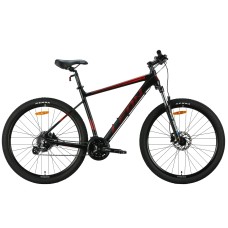 Велосипед AL 27.5" Leon XC 80 HDD рама-20" чорний з червоним (матовий) 2024