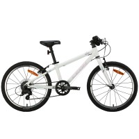 Велосипед AL 20" Leon GO 7 speed Vbr рама-10" білий з рожевим 2024 дзвоник