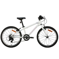Велосипед AL 20" Leon GO 7 speed Vbr рама-10" білий з рожевим 2024 дзвоник
