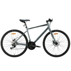 Велосипед AL 28" Leon HD 80 DD рама-19" сірий з чорним (матовий) 2024