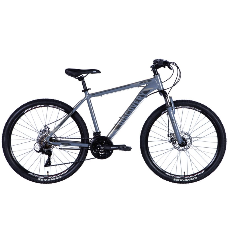 Rower AL 26" Discovery BASTION AM DD rama-18" szaro-czarny (matowy), 2024