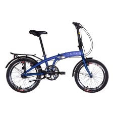 Велосипед AL 20" Dorozhnik ONYX планет. рама-12,5" синій (м) з багажником зад AI, з крилом St 2022