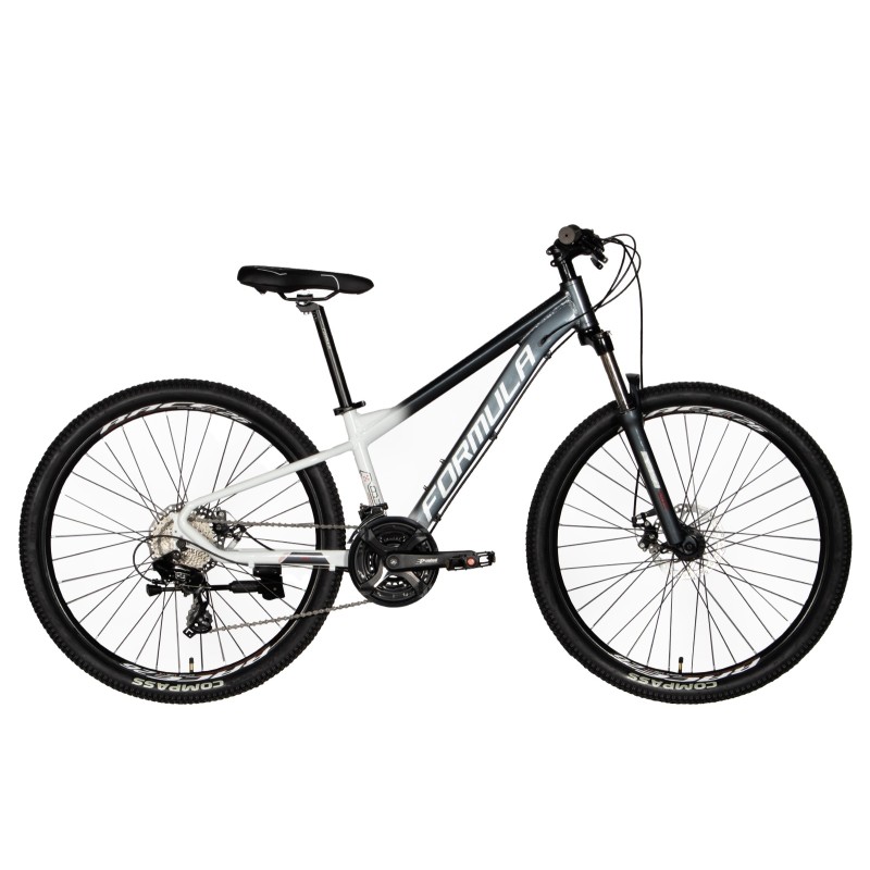 Rower 26" Formula F-1 DD rama-13” czarno-biały 2024 shimano