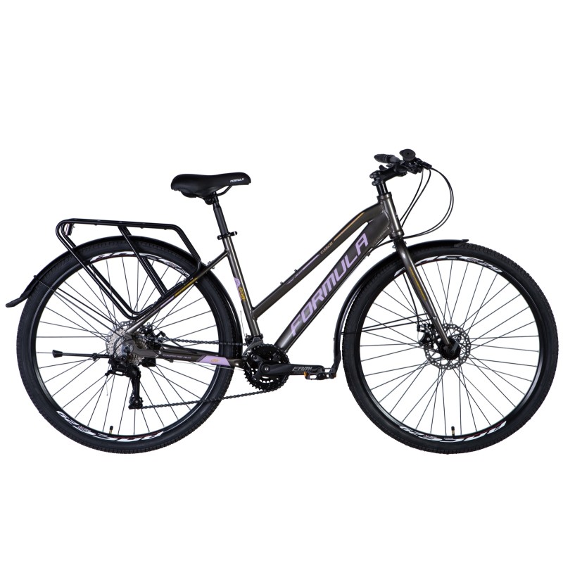 Rower AL 28" Formula CURSOR WOMAN DD rama-18" niebieski, bagażnik tylny St, błotniki   Pl 2024