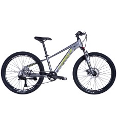 Велосипед AL 24" Formula ZEPHYR 3.0 DD CS рама-12" сіро-зелений 2025