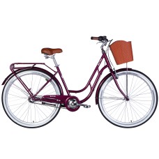 Велосипед ST 28" Dorozhnik RETRO PH рама-19" малиновий 2025