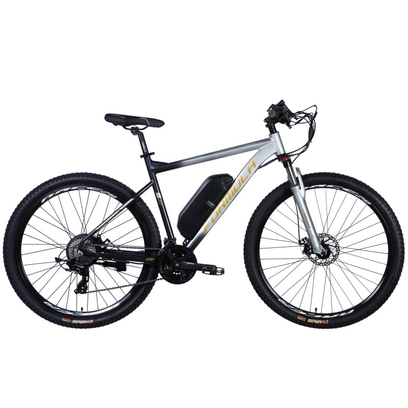 Rower elektryczny 29" AL Formula F-1 DD CS rama 21" 48V 12.5Ah 250W srebrno-czarny YS 7605 2025