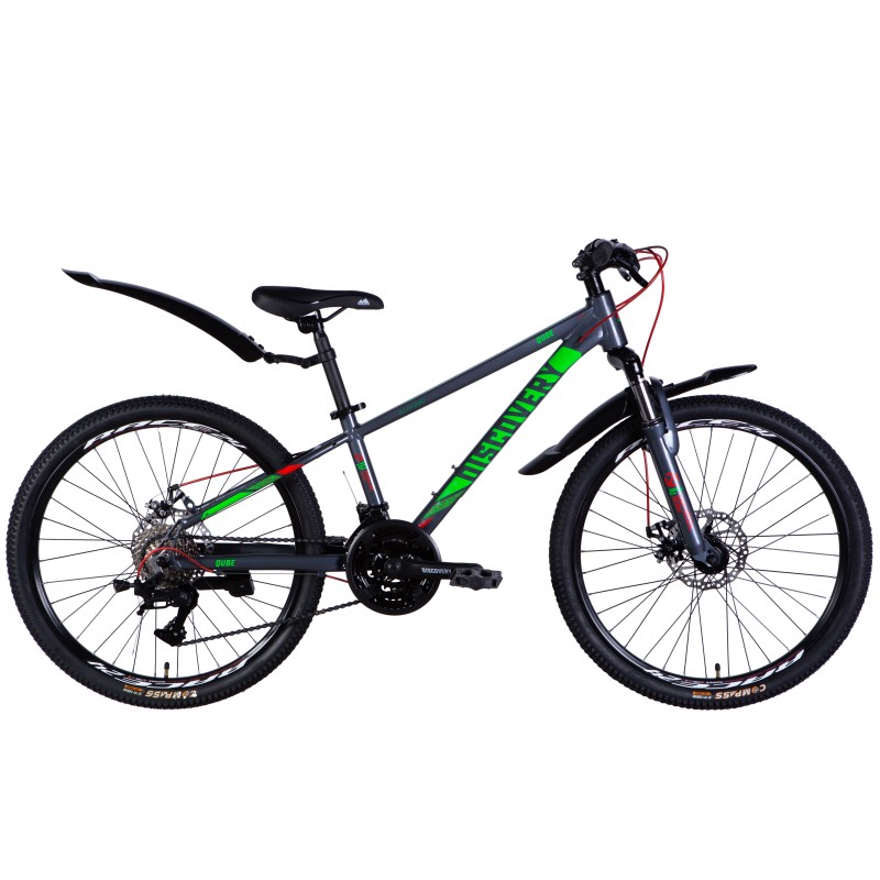 Rower AL 24" Discovery QUBE DD CS rama-11,5" czerwony metalik 2025