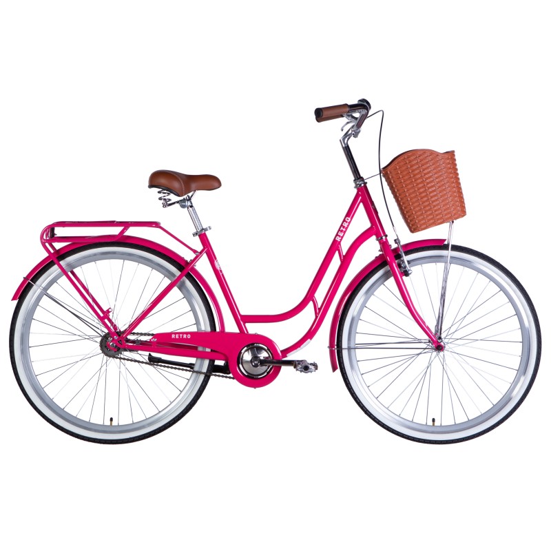 Rower ST 28" Dorozhnik RETRO Velosteel rama-19" różowy 2025