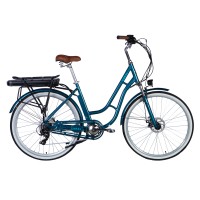 Велосипед з електроприводом 28" AL Dorozhnik CORAL  DD FR рама-19" 48B 12.5А*г 250Вт темно-бірюзовий YS 767 2025