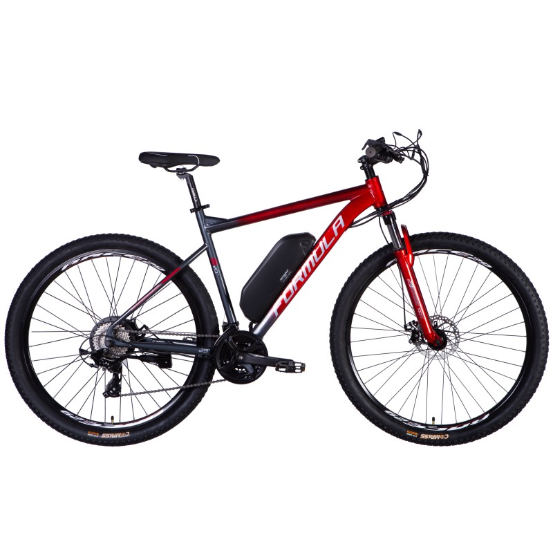Велосипед з електроприводом 29" AL Formula F-1 DD CS рама-21" 48B 12.5А*г 250Вт червоно-сріблястий YS 9018 2025