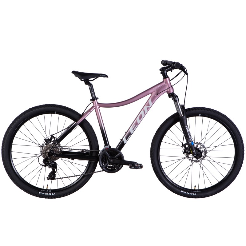 Rower AL 27,5" Leon XC LADY 105 DD CS rama-18" różowy z czarnym 2025