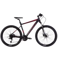 Велосипед AL 27.5" Leon XC-80 AM Hydraulic lock out HDD рама-20" чорний з червоним (м) 2022