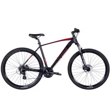 Велосипед AL 29" Leon TN-80 HDD рама-21" чорний з червоним (матовий) 2024