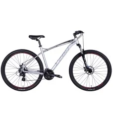 Велосипед AL 29" Leon TN-90 DD рама-20" сіро-чорний з червоним 2024