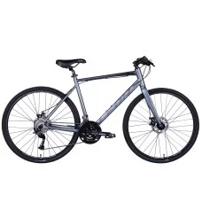 Велосипед AL 28" Leon HD 80 DD рама-21" сірий з чорним (матовий) 2024