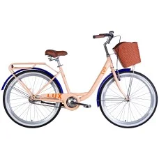 Велосипед ST 26" Dorozhnik LUX Velosteel рама-17" пудровий 2025