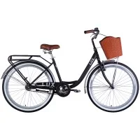 Rower ST 26" Dorozhnik LUX Velosteel rama-17" czarny z srebrnym 2025