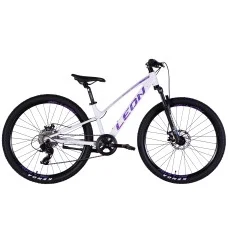Велосипед AL 26" Leon SUPER JUNIOR DD CS рама-13" білий з бузковим 2025