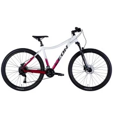 Rower AL 27,5" Leon XC LADY 80 HDD rama-18" biały z malinowym 2025