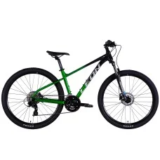 Велосипед AL 27,5" Leon XC 100 HDD рама-16" чорний з зеленим 2025